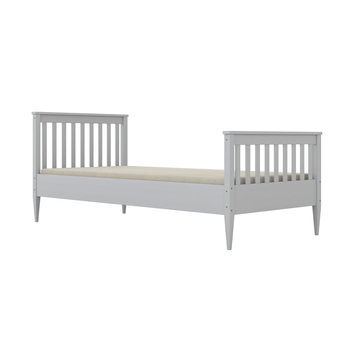 Lit 90x200 sommier inclus Ignas Blanc - vue 2