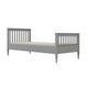 Lit 90x200 sommier inclus Ignas Gris