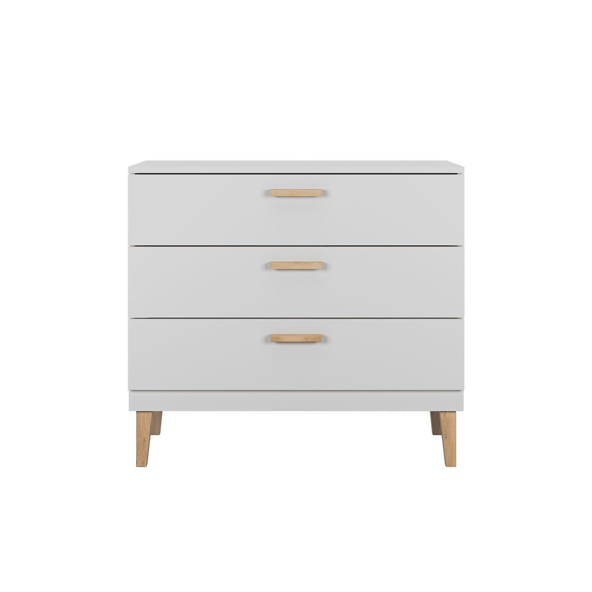 Chambre complète lit bébé 60x120, commode et armoire Kocot Kids Kubi - Blanc - vue 5