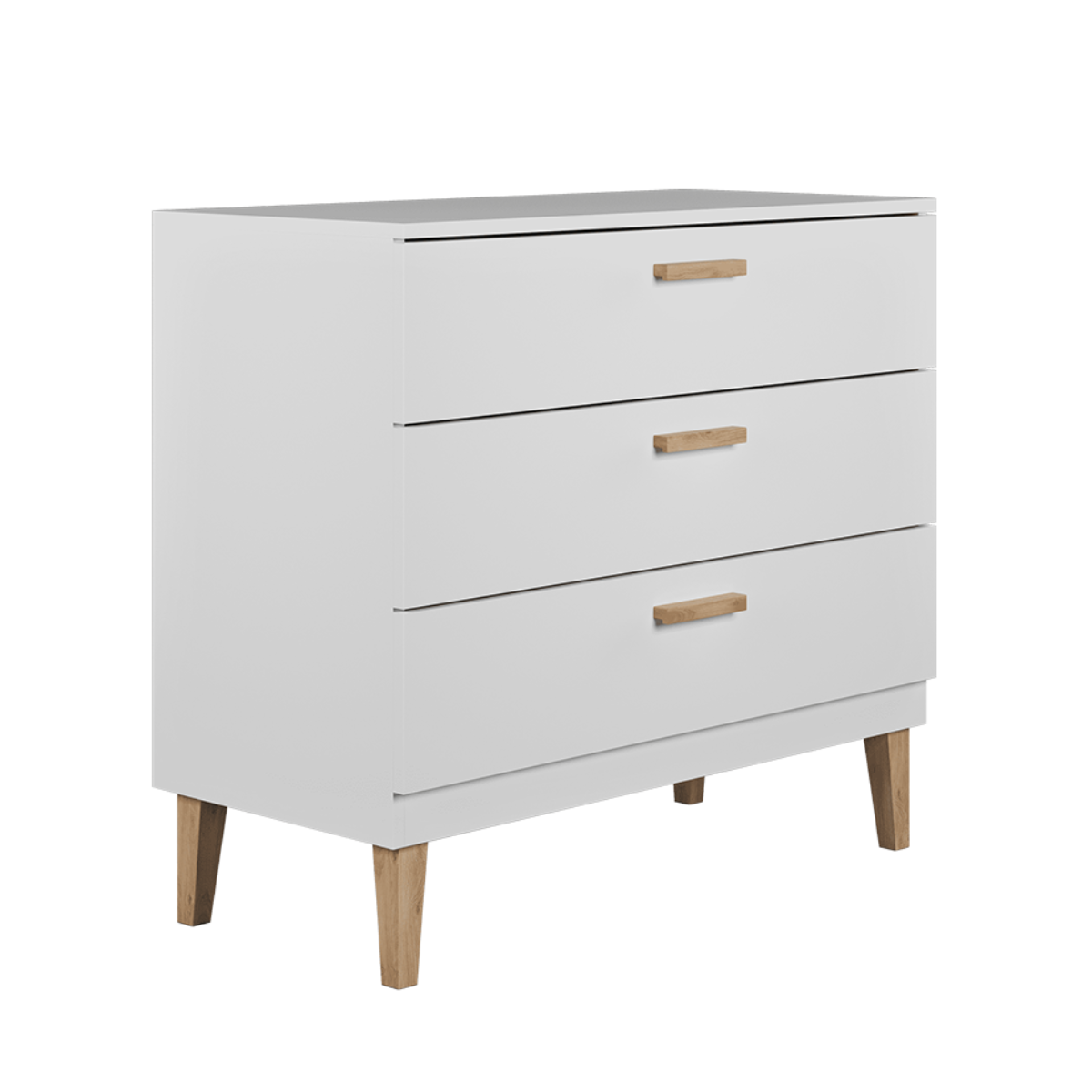 Commode 3 tiroirs Kocot Kids Kubi - Blanc - vue 2
