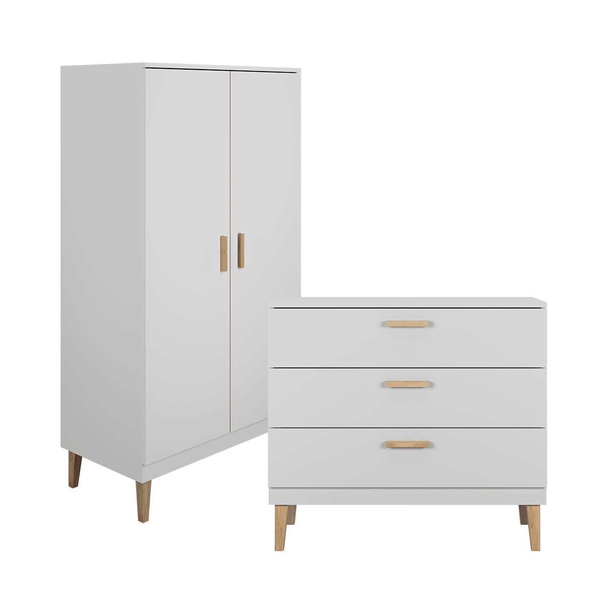 Commode et armoire Kocot Kids Kubi - Blanc