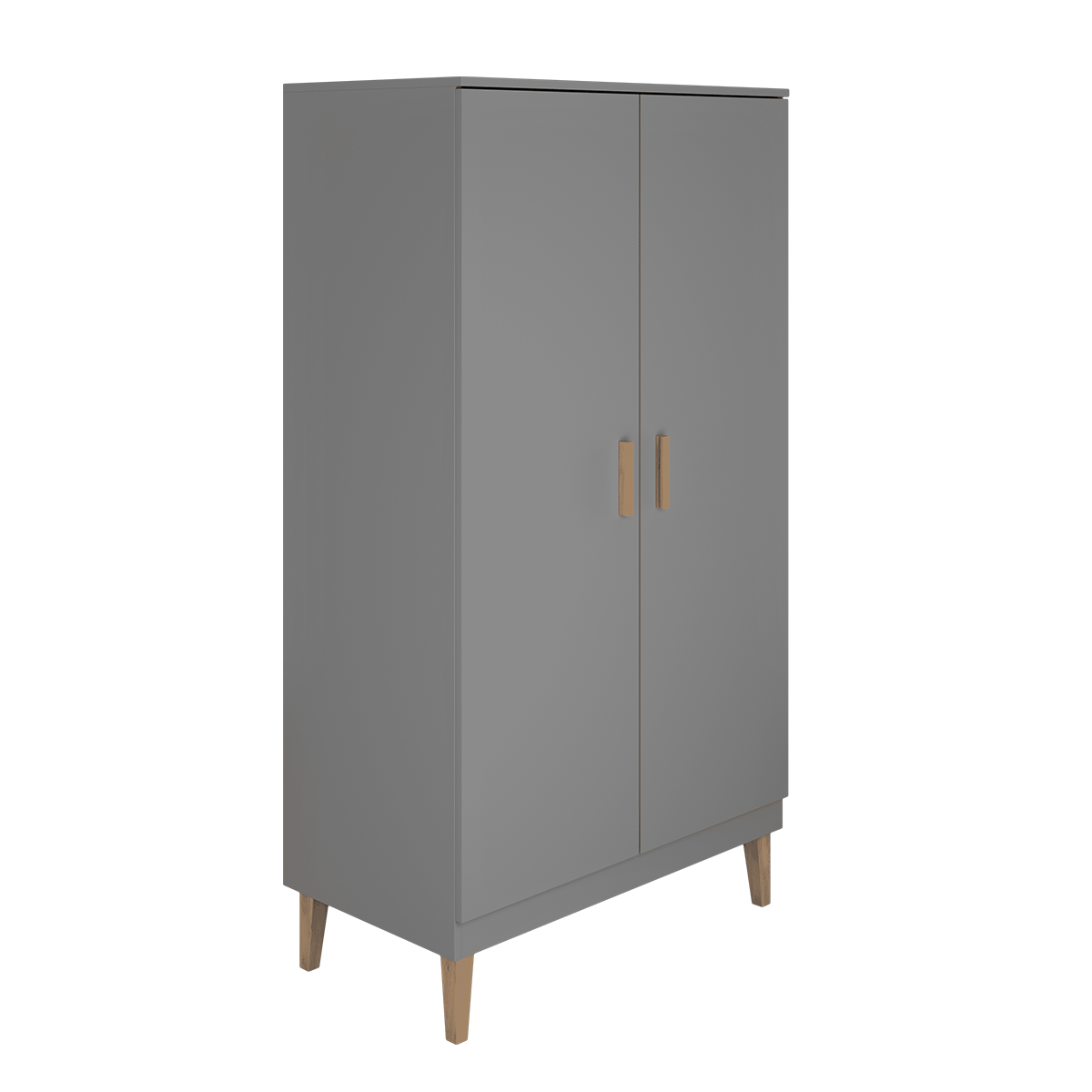 Armoire 2 portes Kocot Kids Kubi - Gris - vue 2