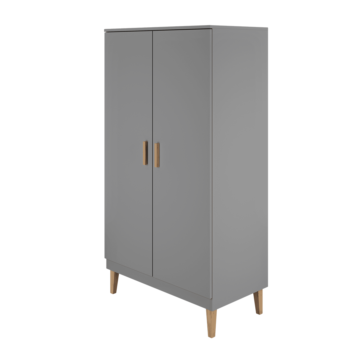 Armoire 2 portes Kocot Kids Kubi - Gris - vue 3
