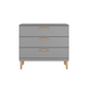 Commode 3 tiroirs Kocot Kids Kubi - Gris