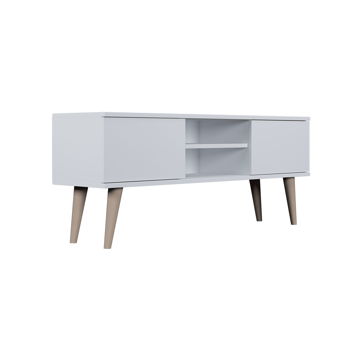 Meuble TV 120 cm Toronto - Blanc