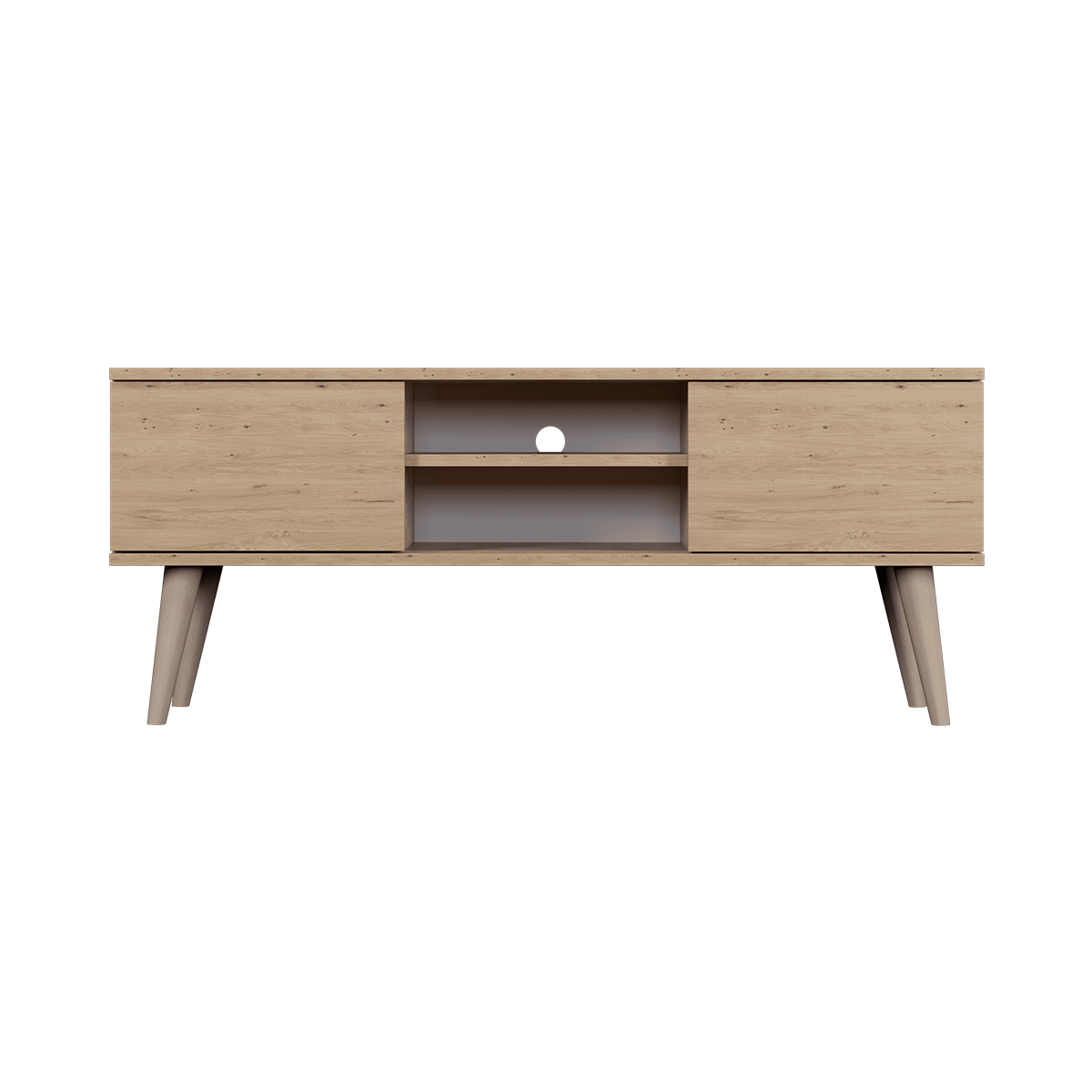 Meuble TV 120 cm Toronto - Bois - vue 2