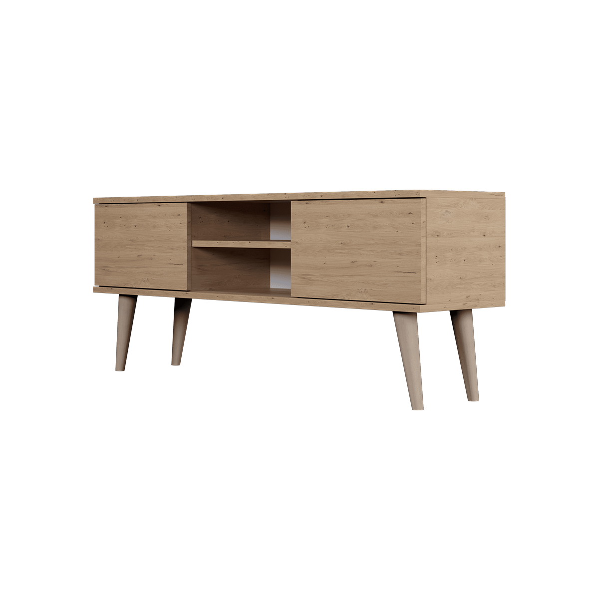 Meuble TV 120 cm Toronto - Bois - vue 4