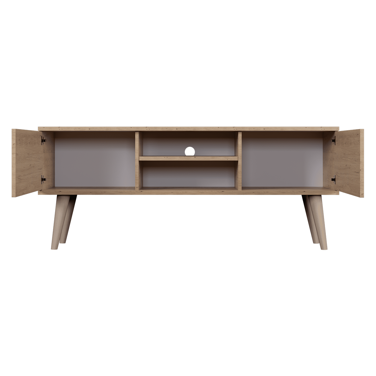 Meuble TV 120 cm Toronto - Bois - vue 3