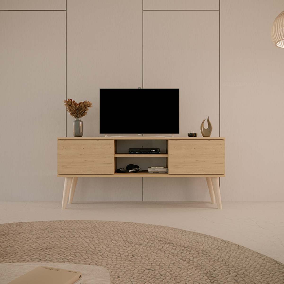 Meuble TV 120 cm Toronto - Bois - vue 5