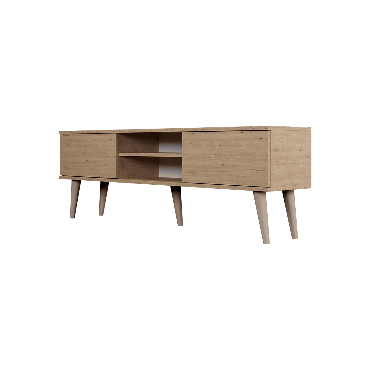 Meuble TV 160 cm Toronto - Bois - vue 4