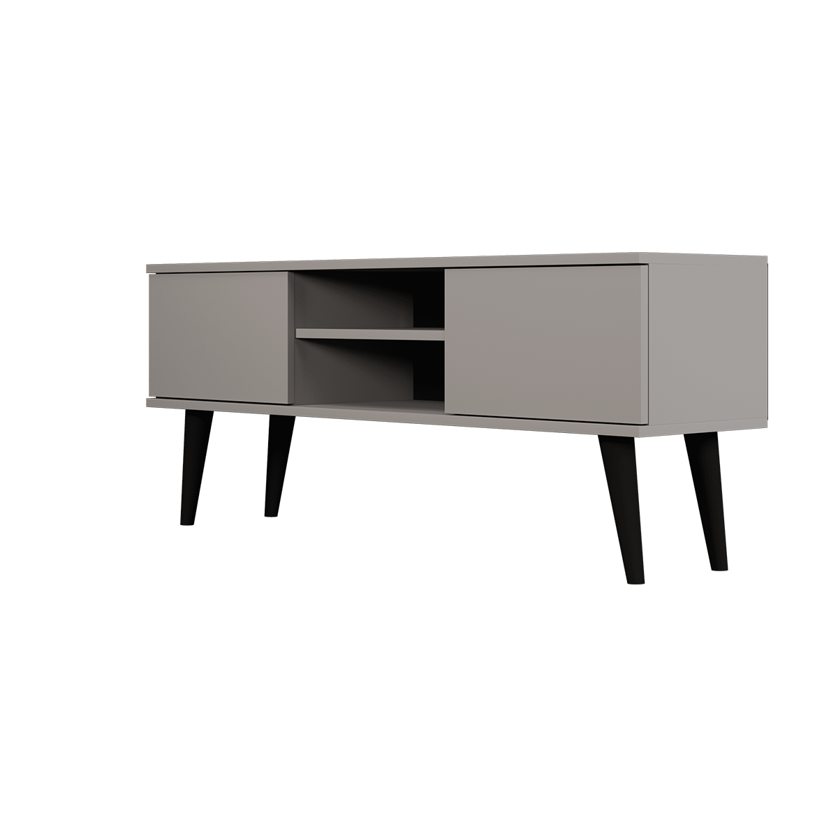 Meuble TV 120 cm Toronto - Gris - vue 3