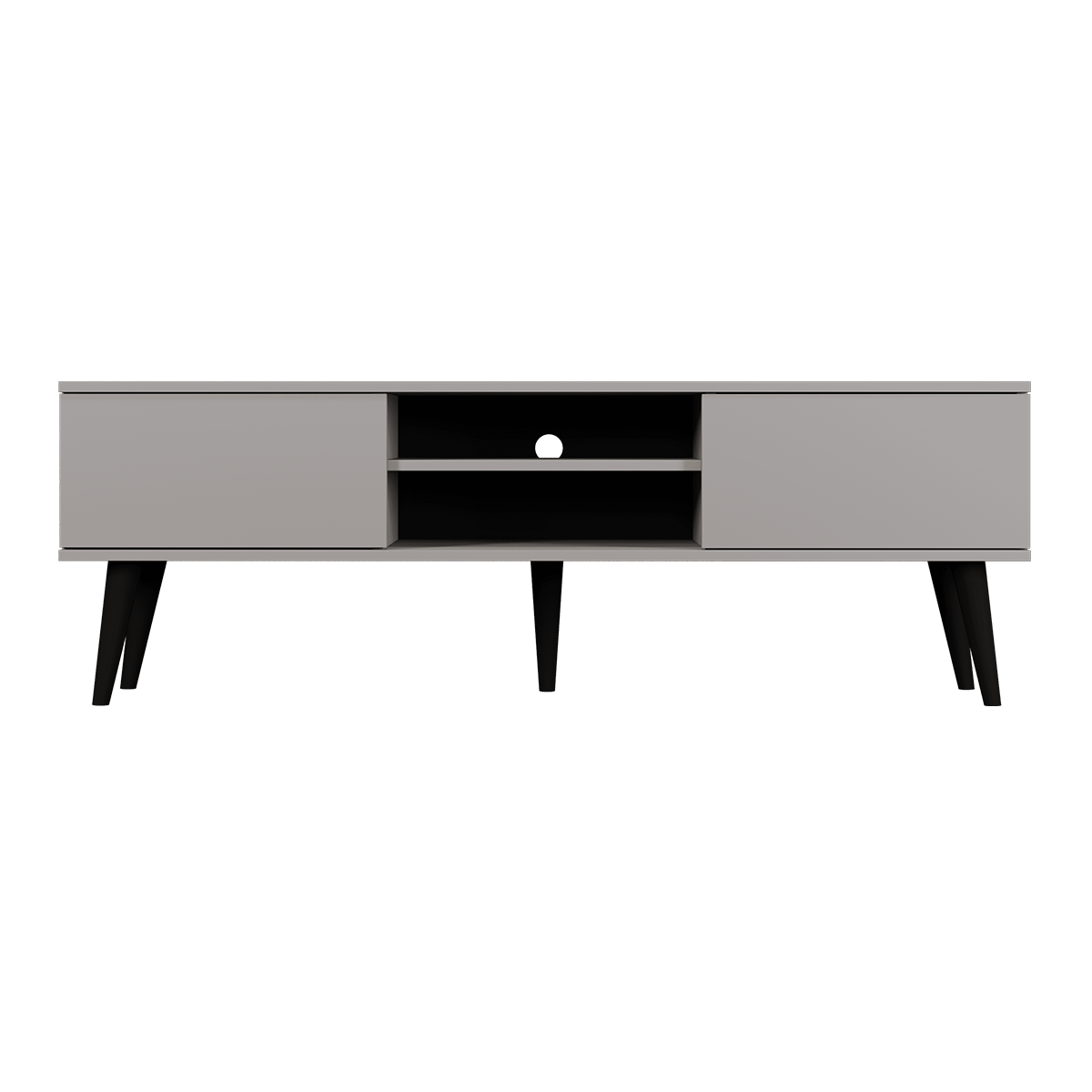 Meuble TV 160 cm Toronto - Gris - vue 2