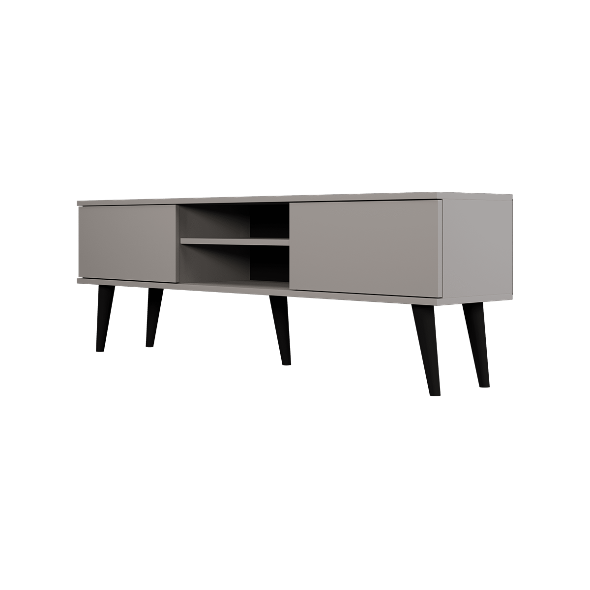 Meuble TV 160 cm Toronto - Gris - vue 3