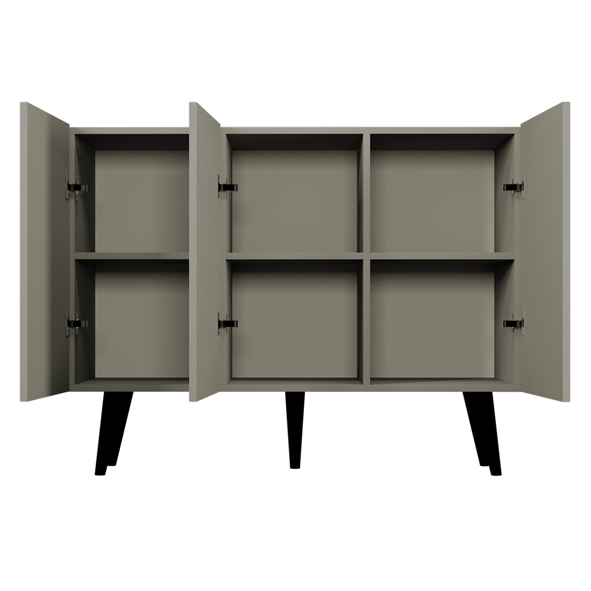 Buffet 3 portes Toronto - Gris - vue 3