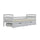 Lit 90x200 sommier et tiroirs inclus Tosia Blanc