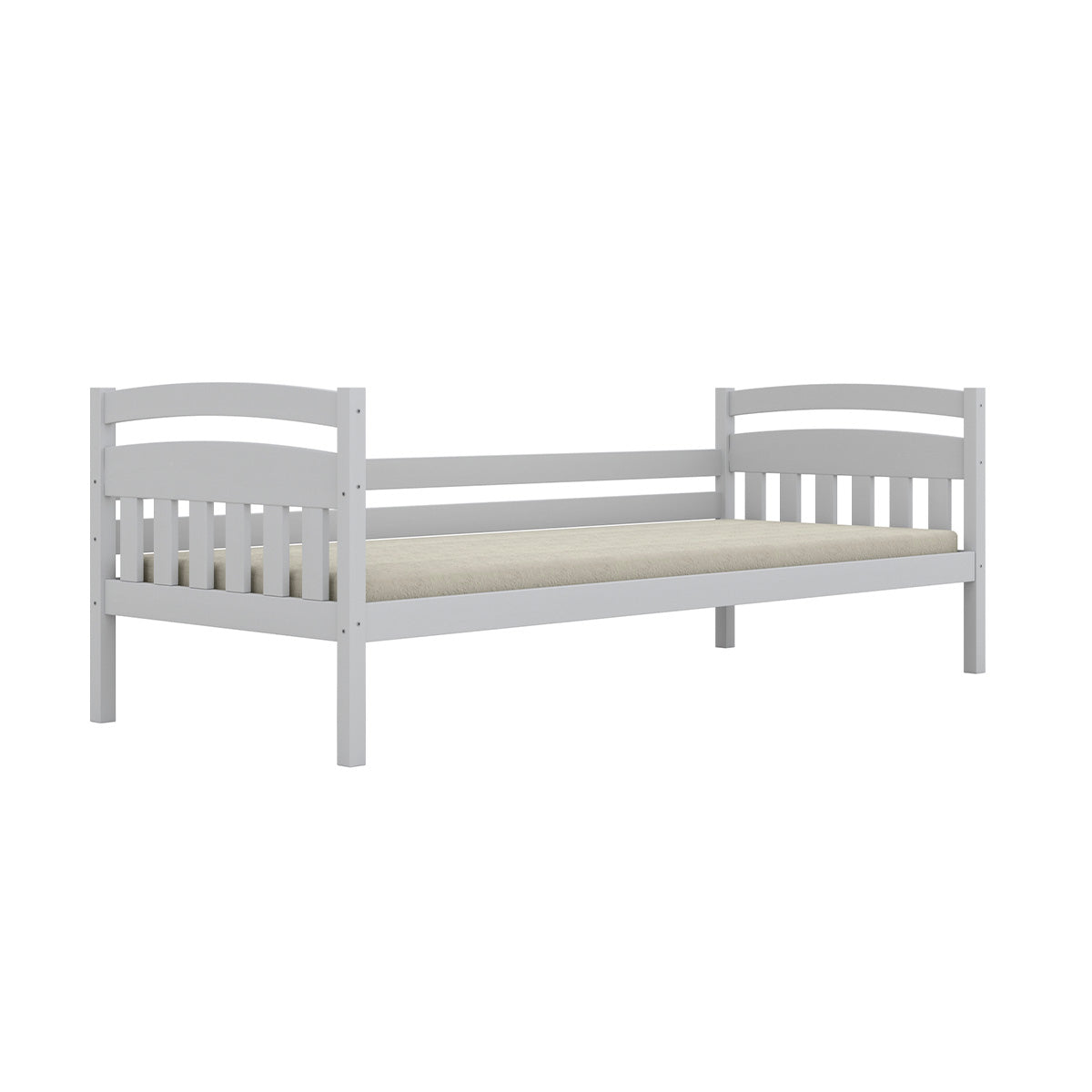 Lit gigogne 90x200 sommiers et tiroirs inclus Tosia Blanc - vue 3