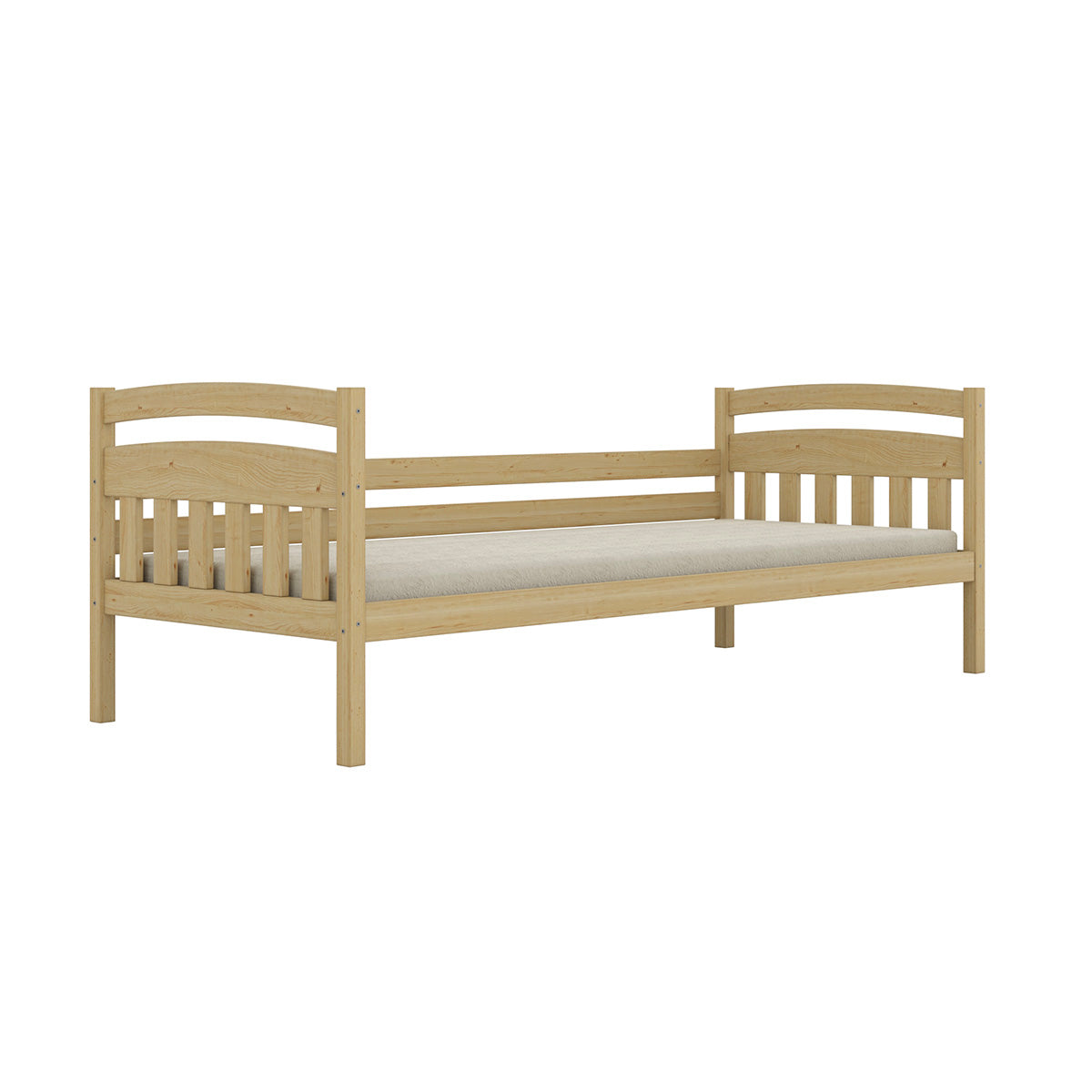 Lit gigogne 90x200 sommiers et tiroirs inclus Tosia Bois - vue 3