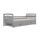 Lit gigogne 90x200 sommiers et tiroirs inclus Tosia Gris