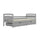 Lit 90x200 sommier et tiroirs inclus Tosia Gris