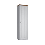 Armoire 1 porte Léandre Blanc et Bois