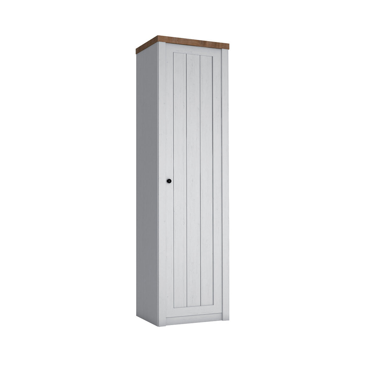Armoire 1 porte Léandre Blanc et Bois