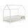 Lit cabane 90x200 sommier inclus Maya Blanc