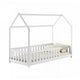 Lit cabane 90x200 sommier inclus Maya Blanc