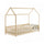 Lit cabane 90x200 sommier inclus Maya Bois