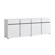 Buffet 4 portes 4 tiroirs Lilia Blanc