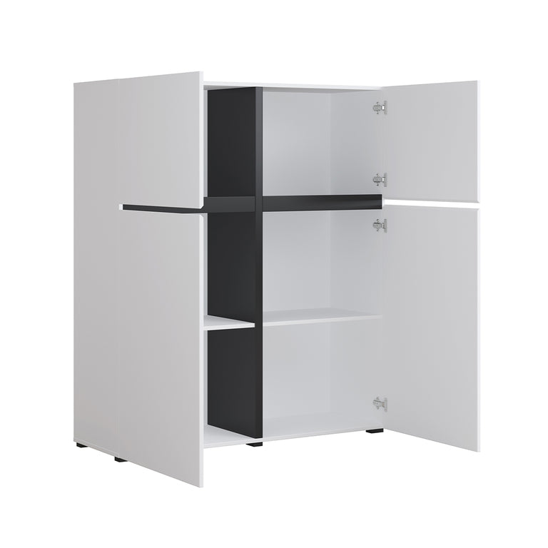 Buffet 4 portes Lilia Blanc
