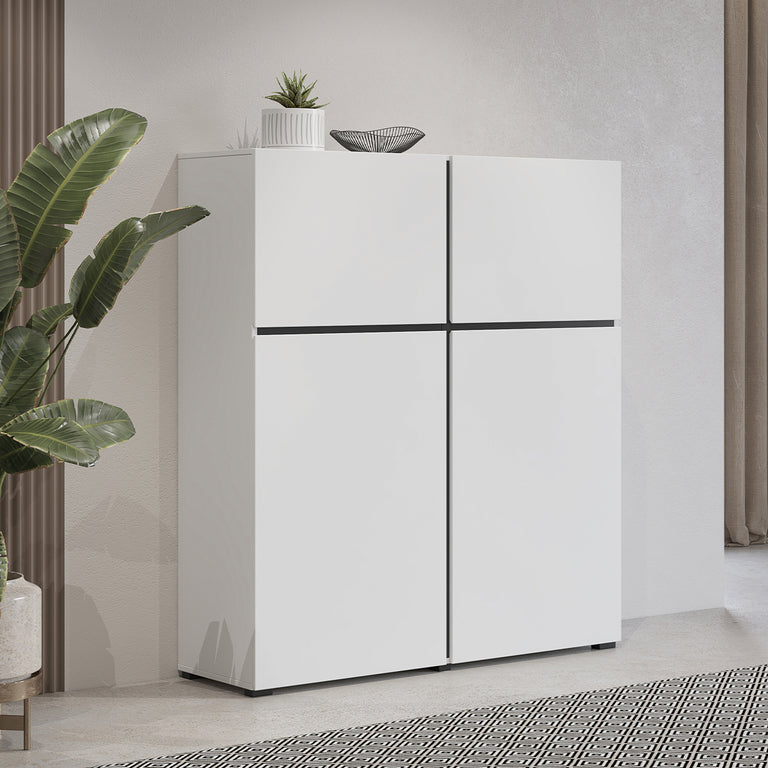 Buffet 4 portes Lilia Blanc