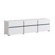 Meuble TV 3 portes 180 cm Lilia Blanc