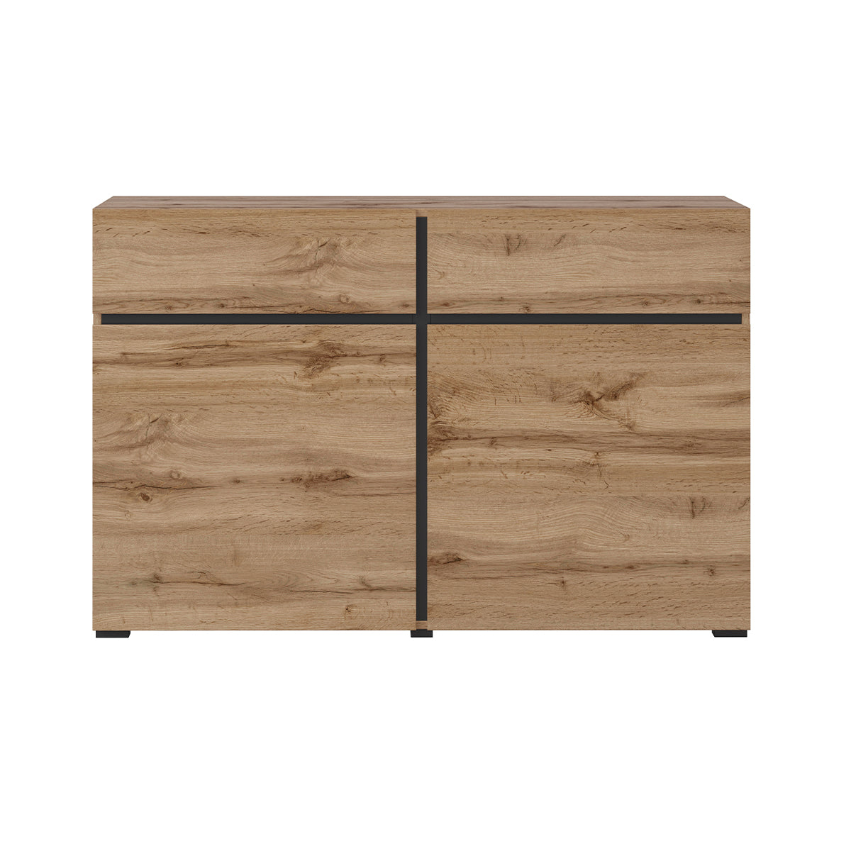 Buffet 2 portes 2 tiroirs Lilia Bois - vue 2