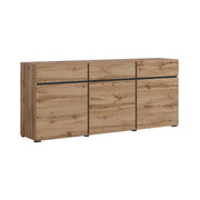 Buffet 3 portes 3 tiroirs Lilia Bois