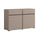 Buffet 2 portes 2 tiroirs Lilia Taupe