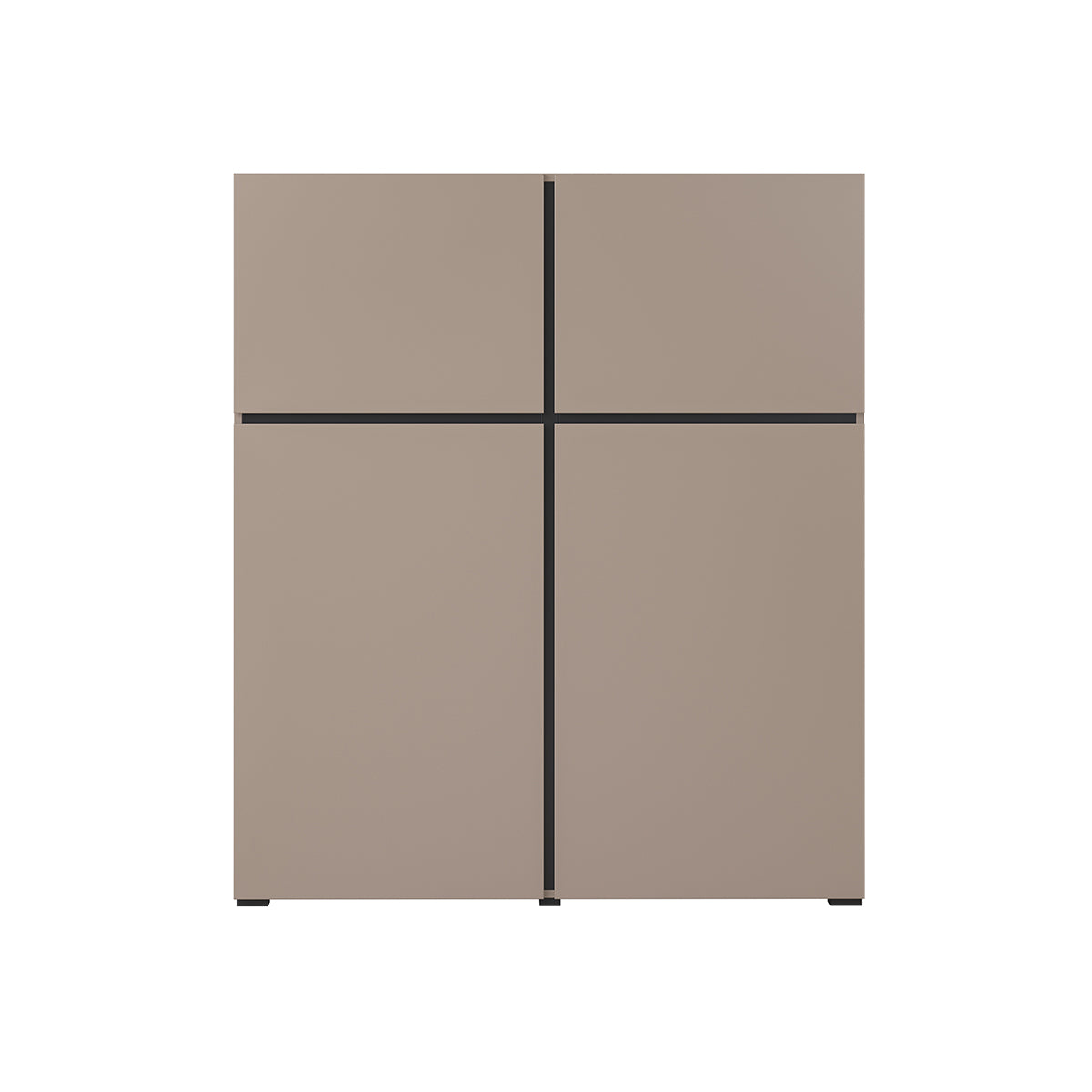 Buffet 4 portes Lilia Taupe - vue 2