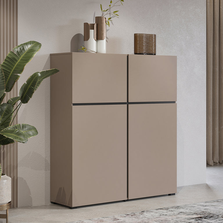 Buffet 4 portes Lilia Taupe