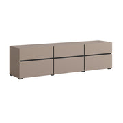 Meuble TV 3 portes 180 cm Lilia Taupe