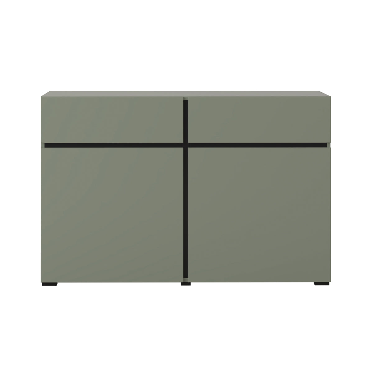 Buffet 2 portes 2 tiroirs Lilia Vert - vue 2