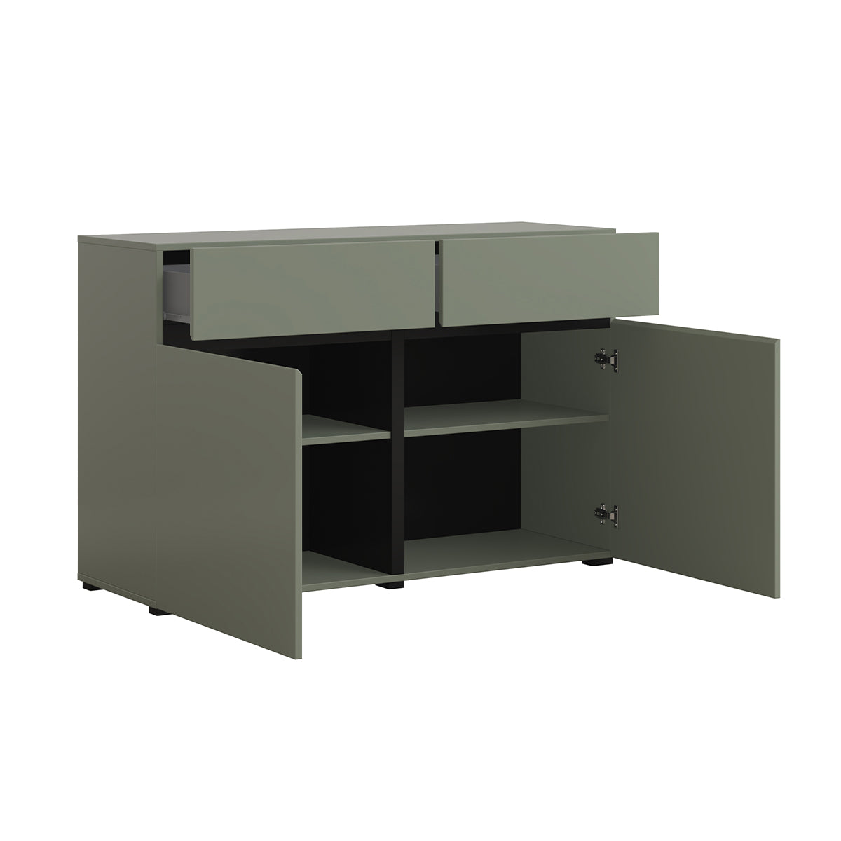 Buffet 2 portes 2 tiroirs Lilia Vert - vue 3