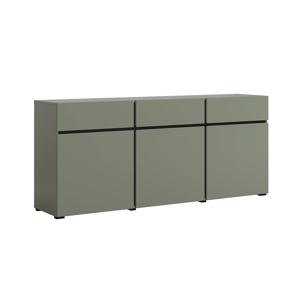 Buffet 3 portes 3 tiroirs Lilia Vert