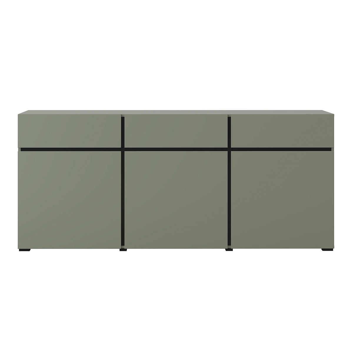 Buffet 3 portes 3 tiroirs Lilia Vert - vue 2