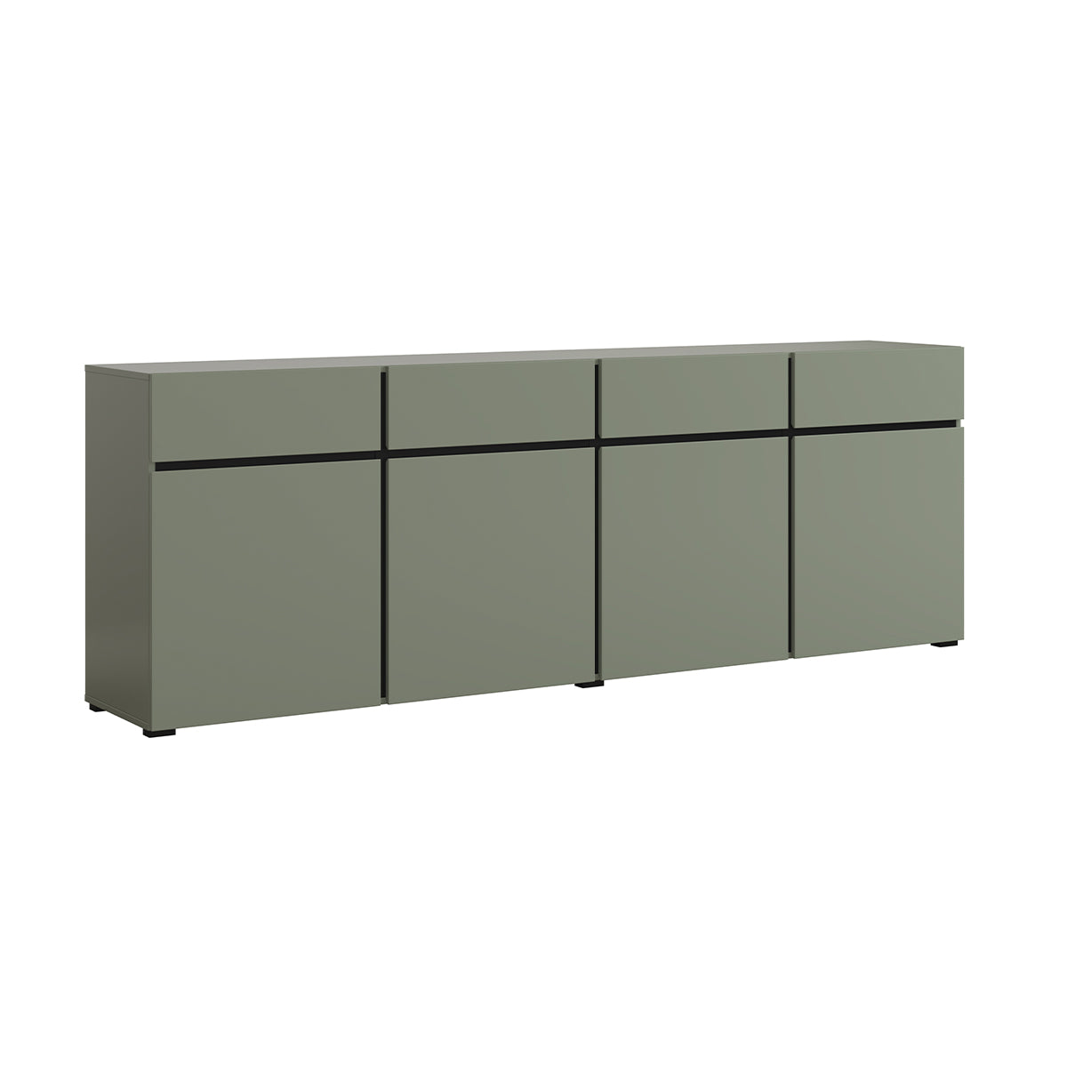 Buffet 4 portes 4 tiroirs Lilia Vert