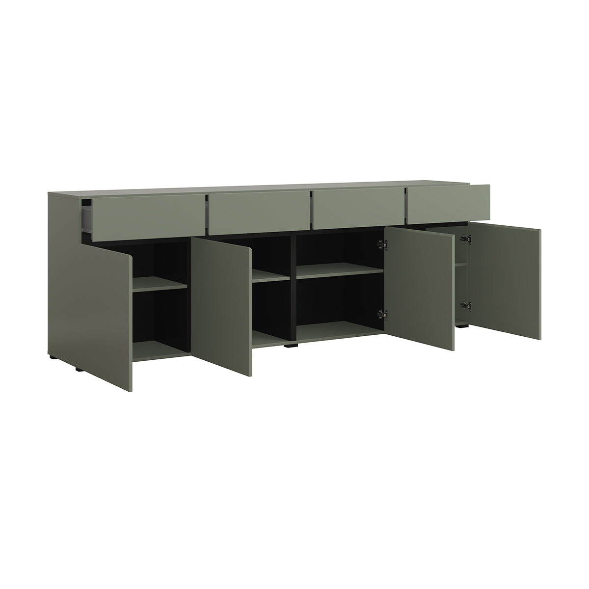 Buffet 4 portes 4 tiroirs Lilia Vert - vue 3