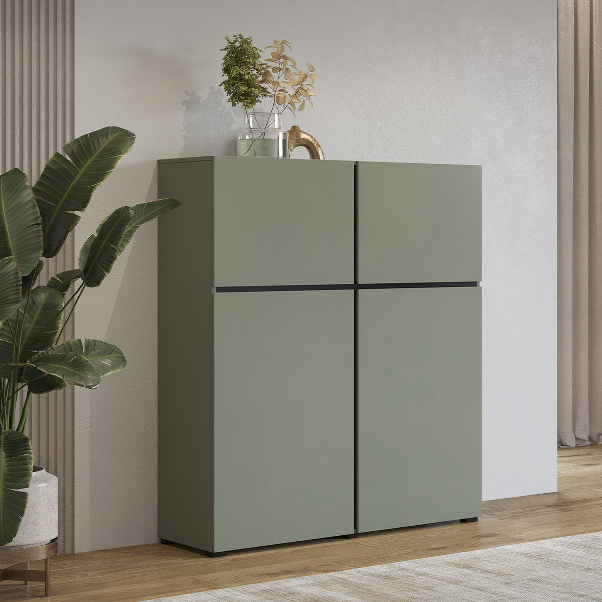 Buffet 4 portes Lilia Vert - vue 4