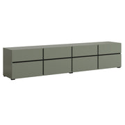 Meuble TV 4 portes 225 cm Lilia Vert