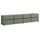 Meuble TV 4 portes 225 cm Lilia Vert