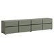 Meuble TV 4 portes 225 cm Lilia Vert