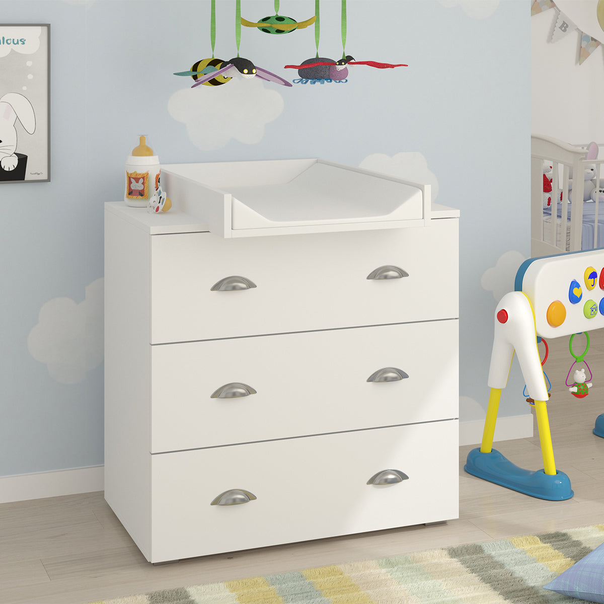 Commode avec plan à langer Lio Blanc - vue 3