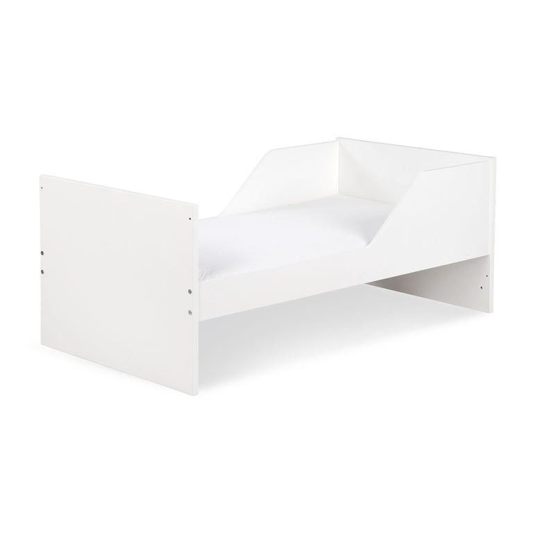 Lit bébé évolutif et commode à langer LittleSky by Klups Dalia - Blanc - vue 4